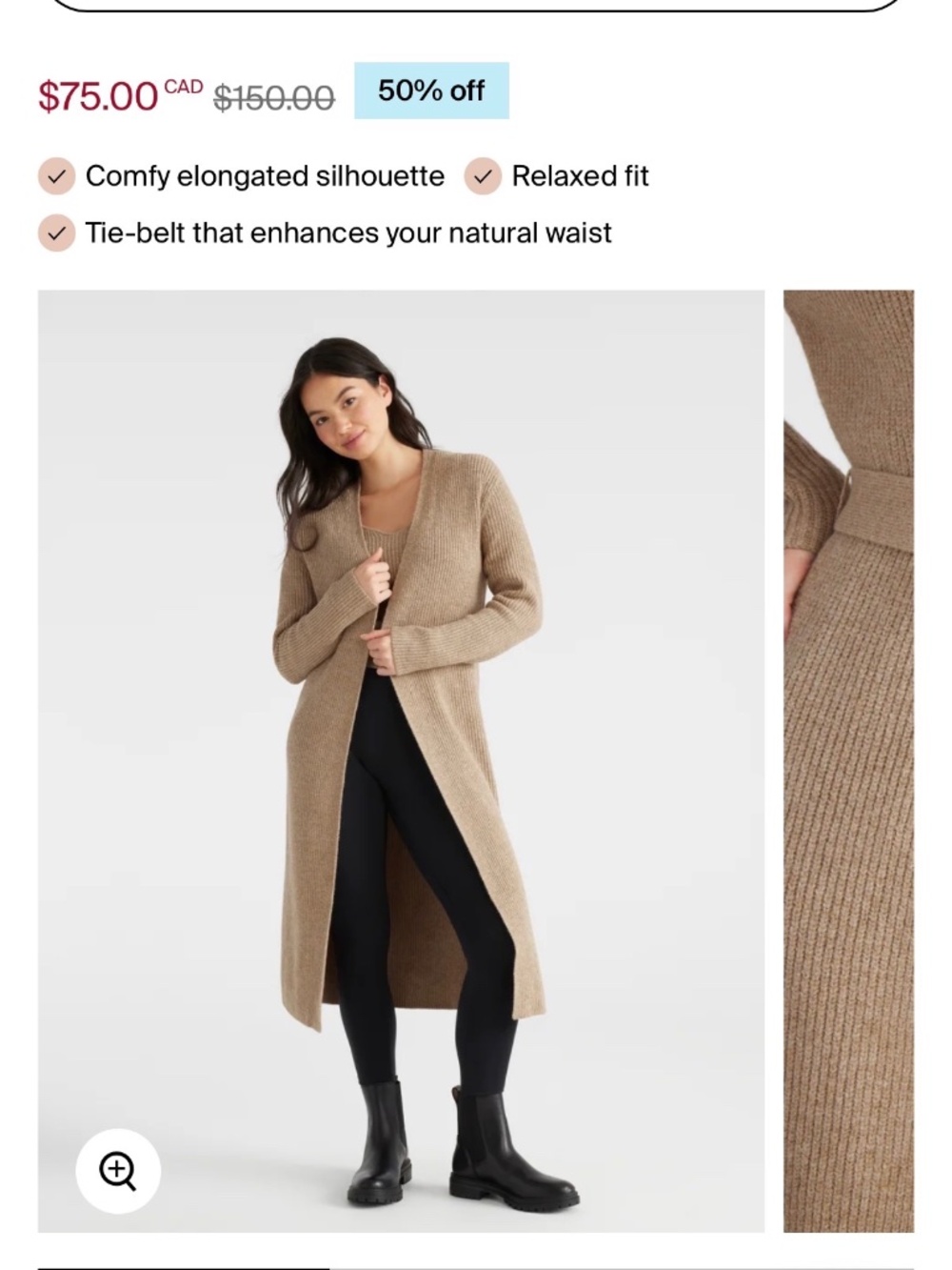 Rib-knit Duster Cardigan